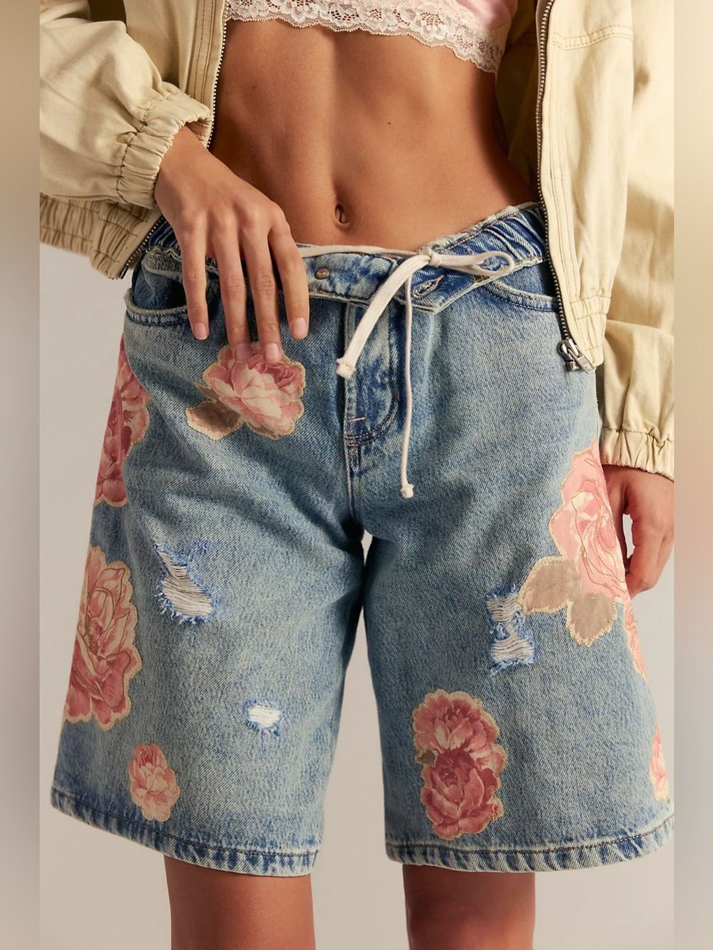 New Free People We The Free Garden State Long Shorts Size 25
